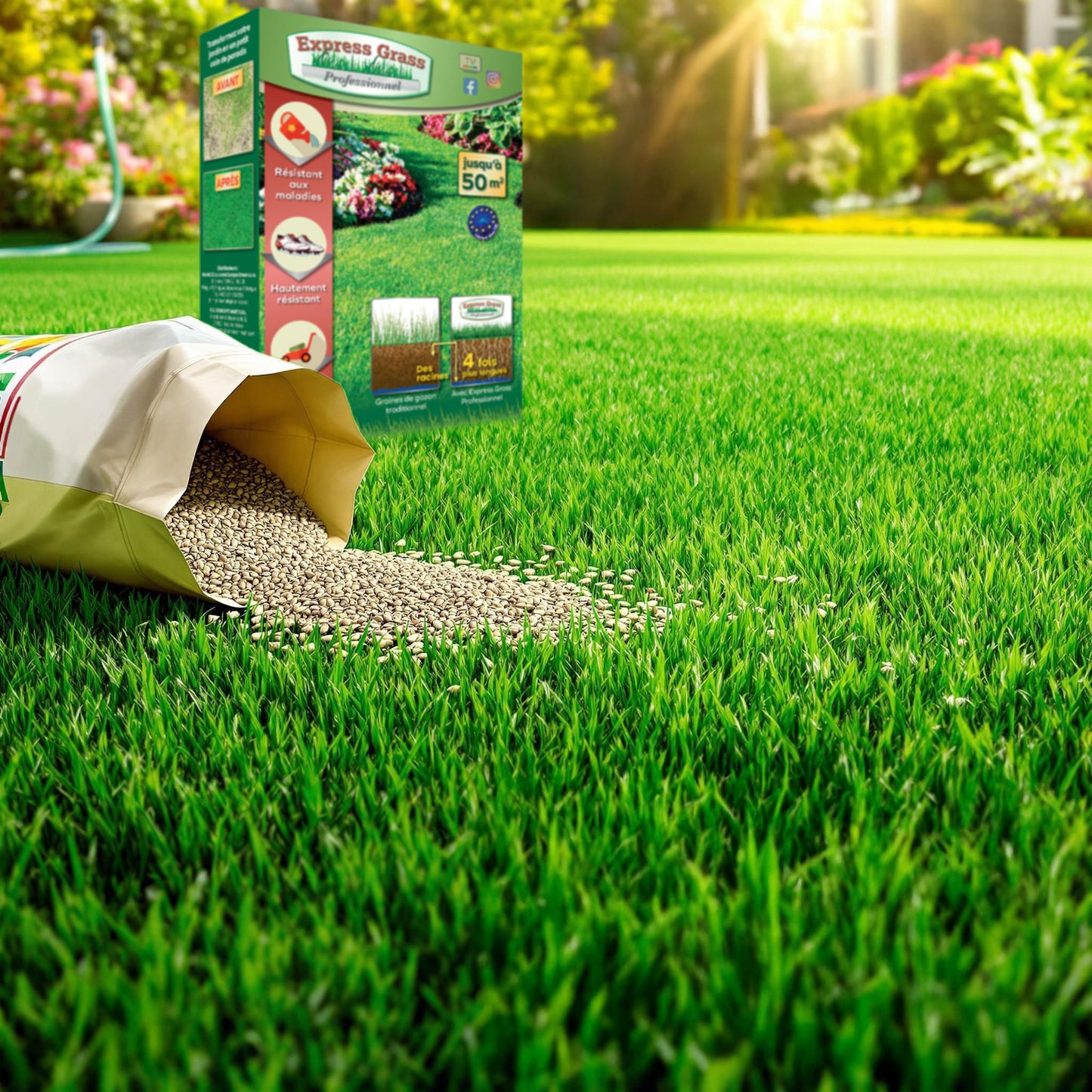 3 + 1 Express Grass Professionnel